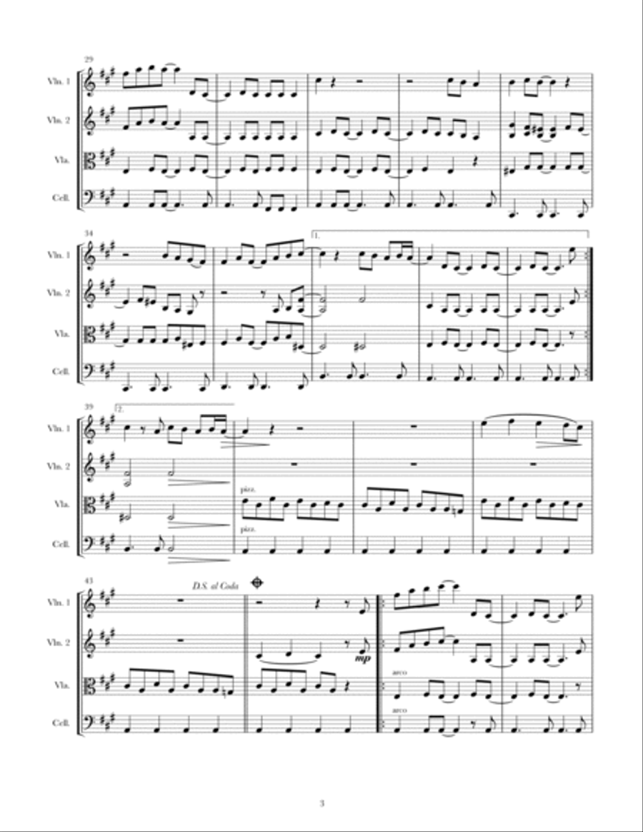In The Light String Quartet scores gallery preview page 3