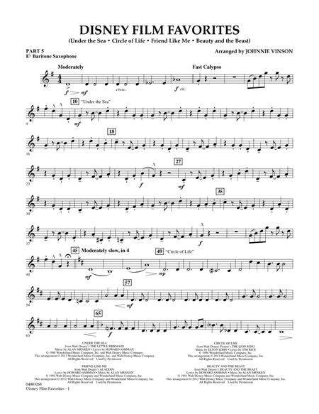 Disney Film Favorites - Pt.5 - Eb Baritone Saxophone