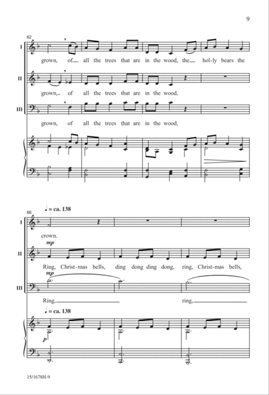 Christmas...In About Three Minutes 3-Part scores gallery preview page 10