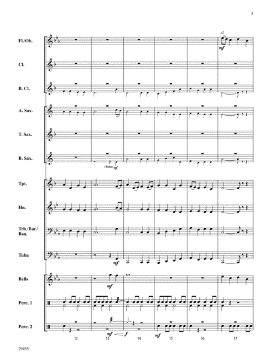 Seafarer's Hymn: Score Concert Band scores gallery preview page 5