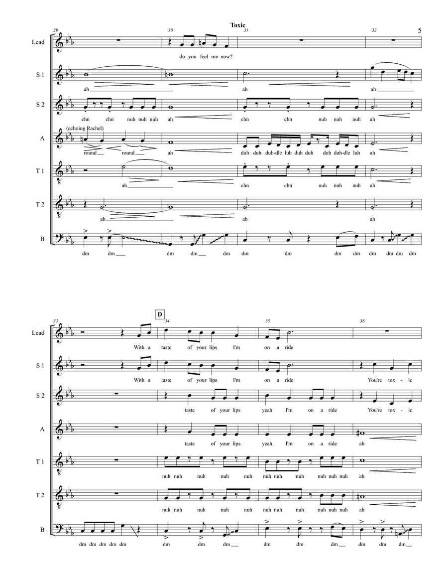 Toxic Divisi scores gallery preview page 5