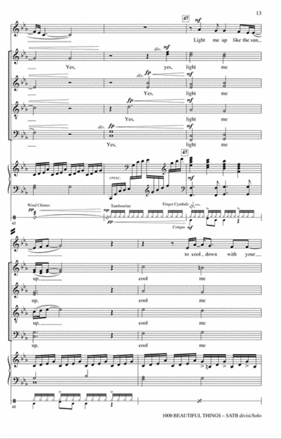 1000 Beautiful Things Divisi scores gallery preview page 4
