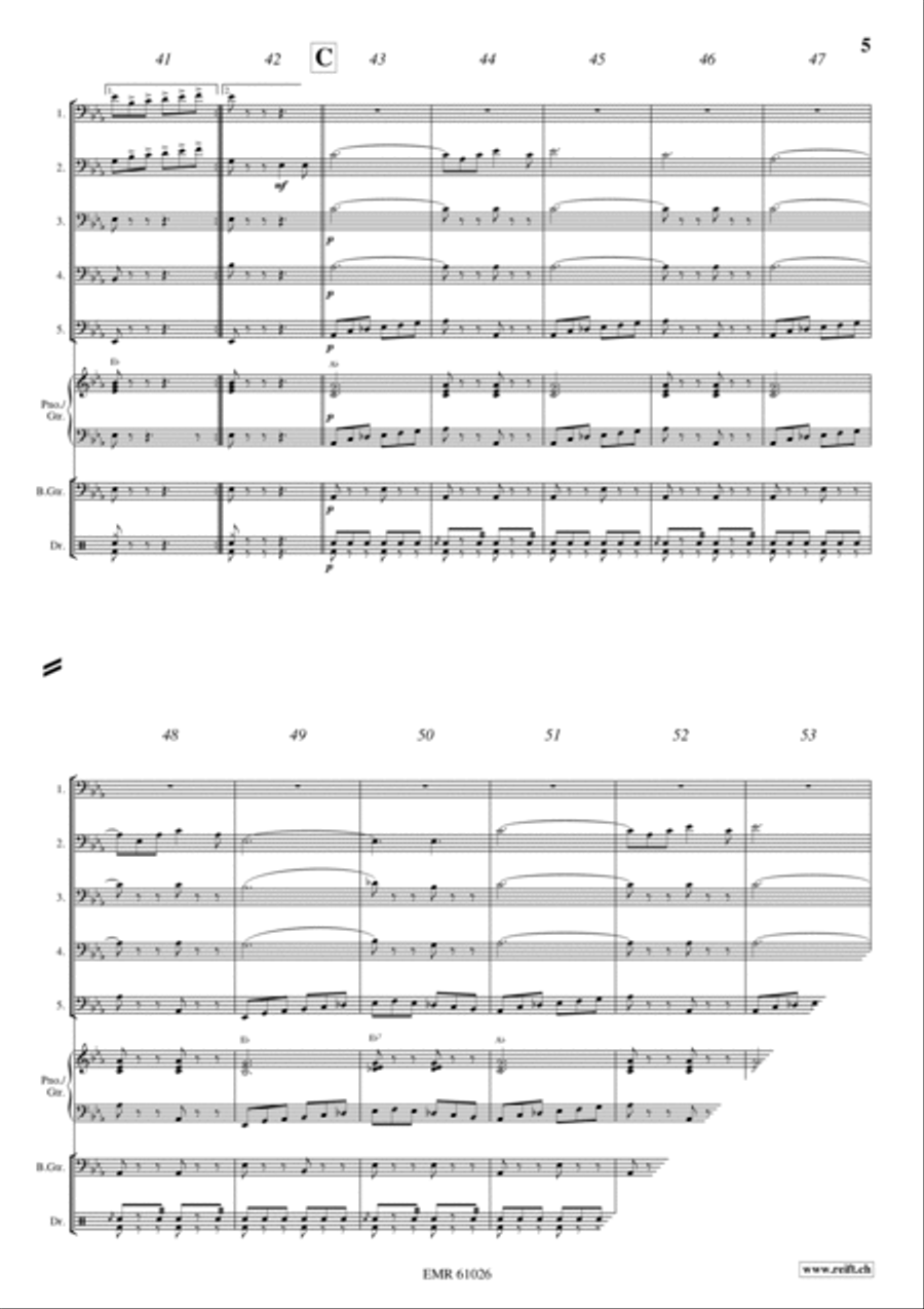 Semper Fidelis Trombone scores gallery preview page 5