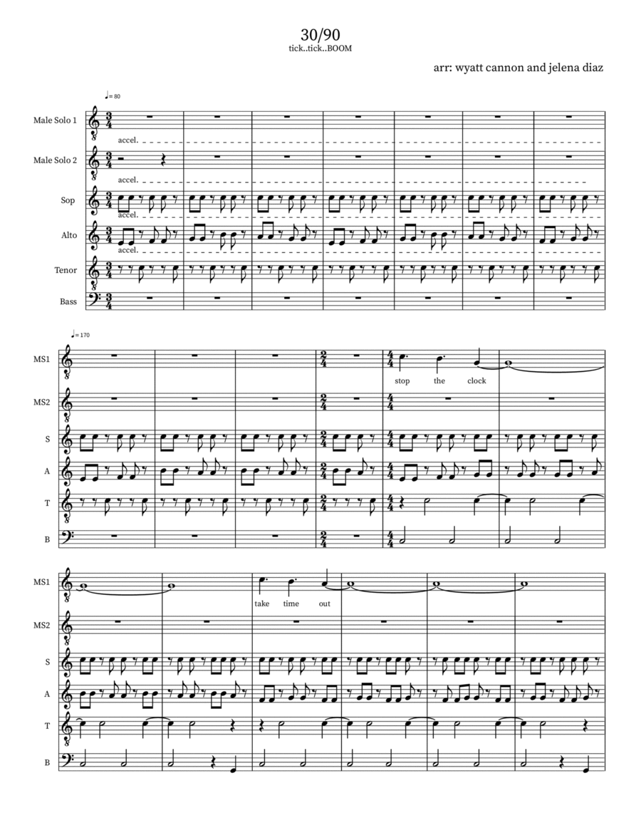 30/90 30/90 4-Part scores gallery preview page 1
