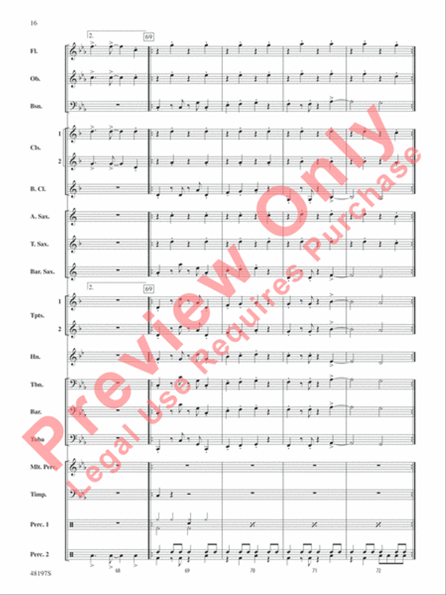 Liar Liar Concert Band scores gallery preview page 17