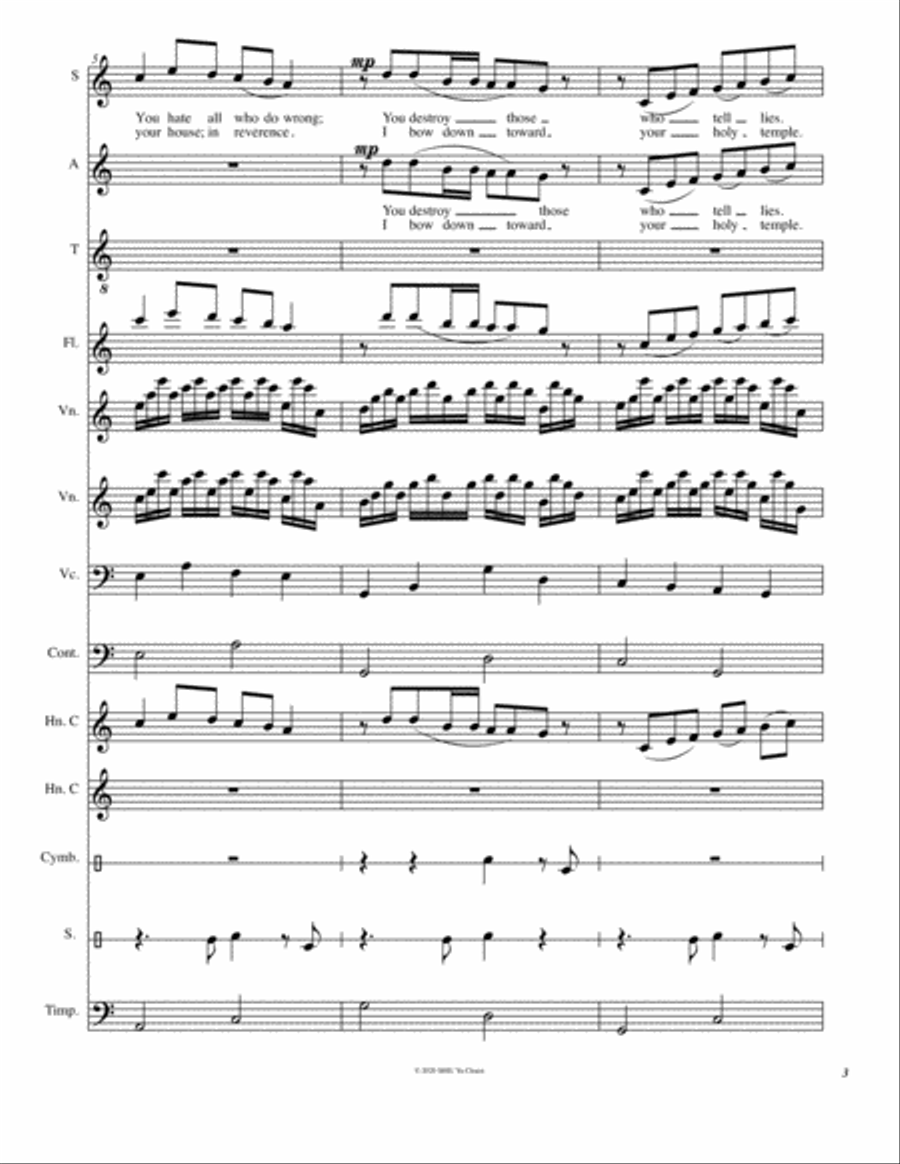 The arrogant cannot stand in your presence Large Ensemble scores gallery preview page 4