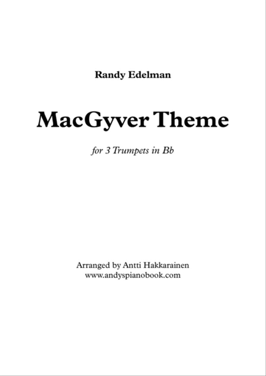 Macgyver - Theme Macgyver - Theme Brass Ensemble scores gallery preview page 1