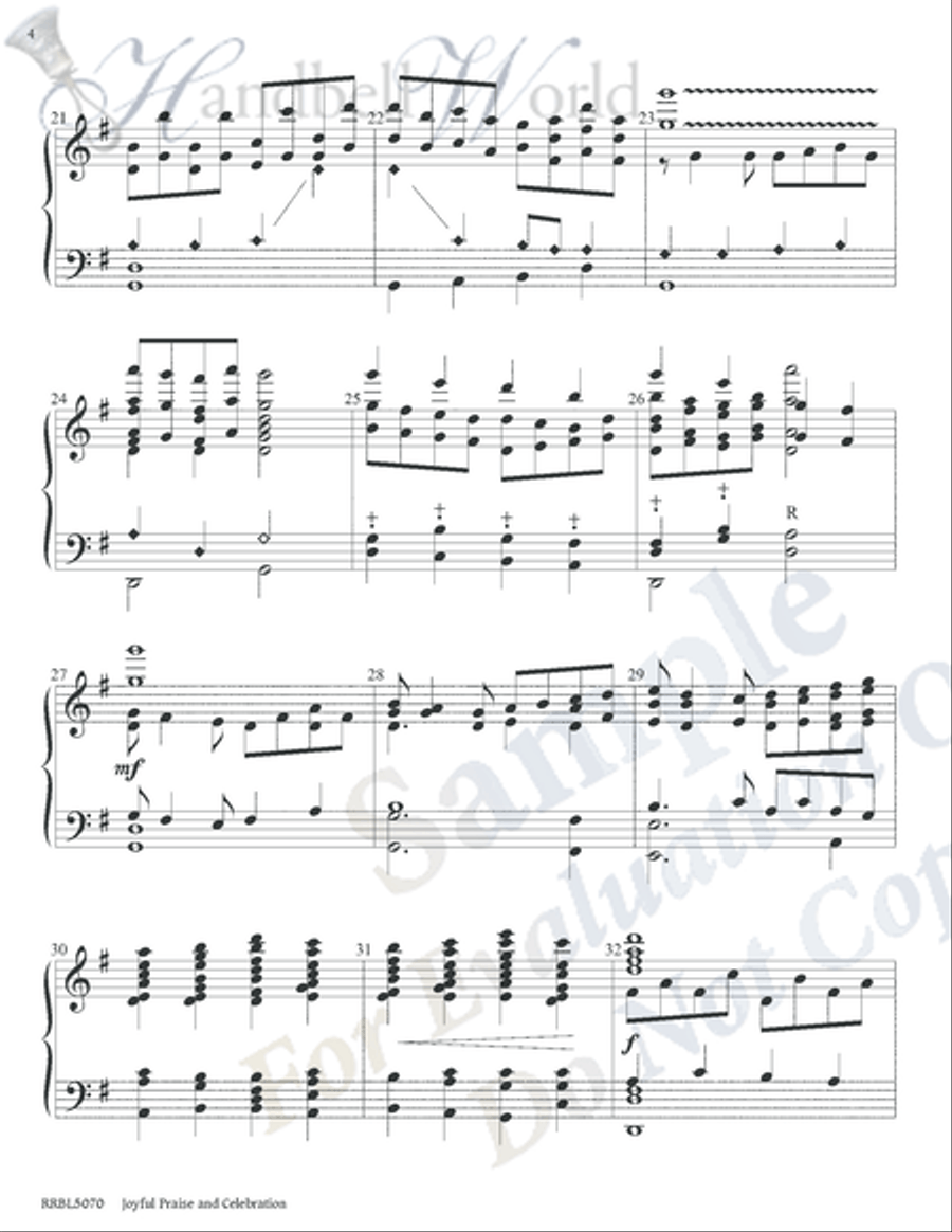 Joyful Praise and Celebration 5-Octaves scores gallery preview page 3