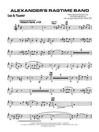 Alexander's Ragtime Band: 2nd B-flat Trumpet