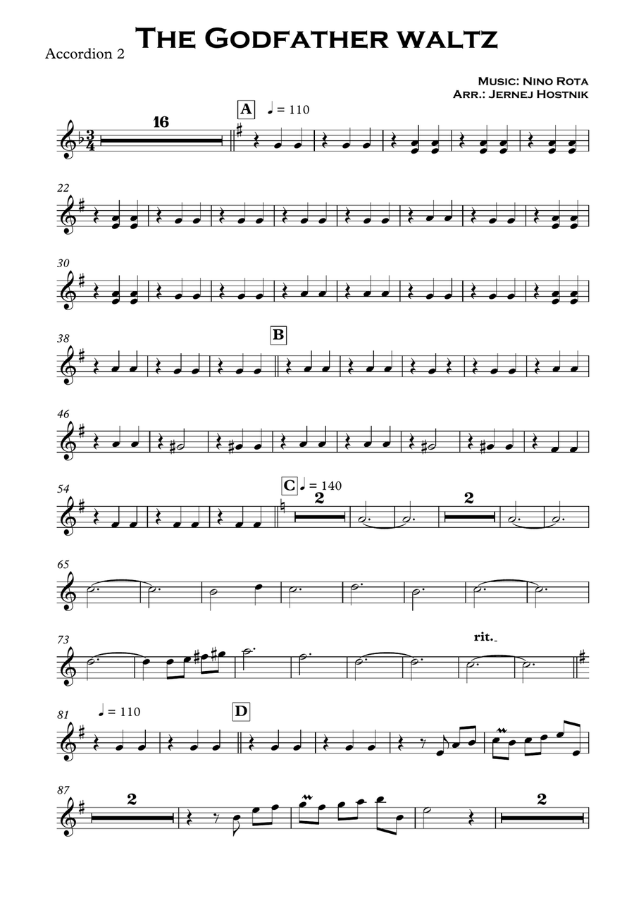 Godfather shop waltz accordion