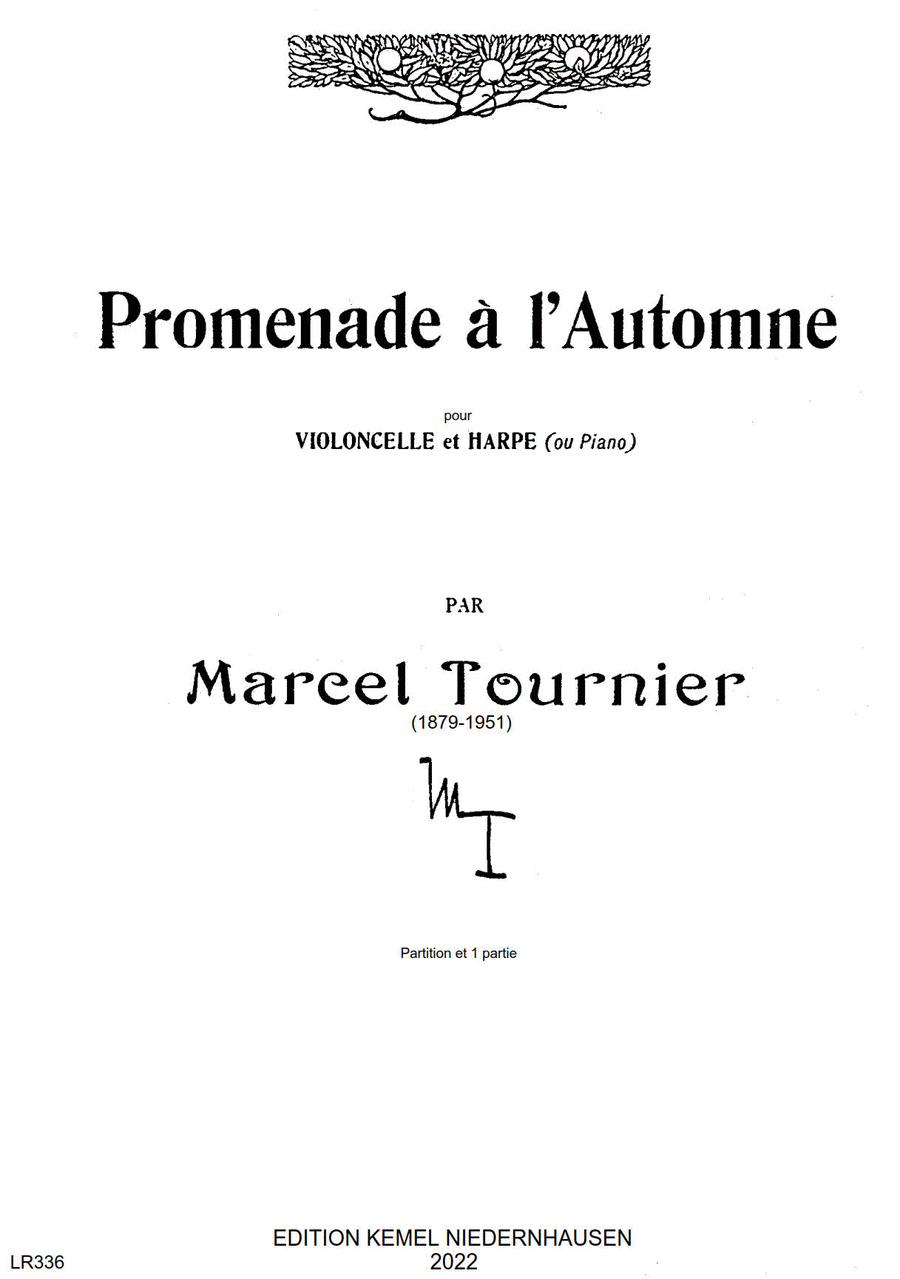 Promenade a l'automne Promenade a l'automne Cello scores gallery preview page 1
