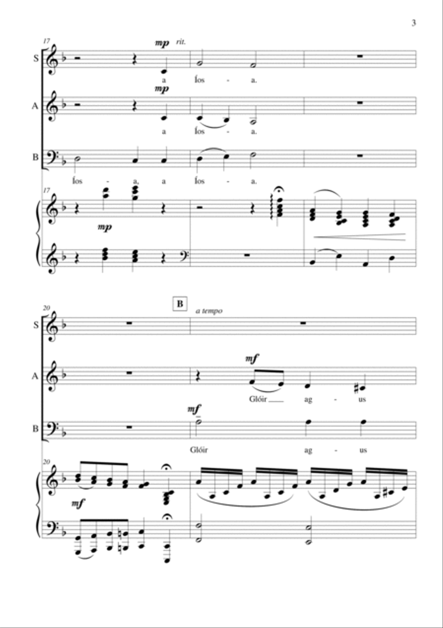 Céad Míle Fáilte Romhat Céad Míle Fáilte Romhat 3-Part scores gallery preview page 4