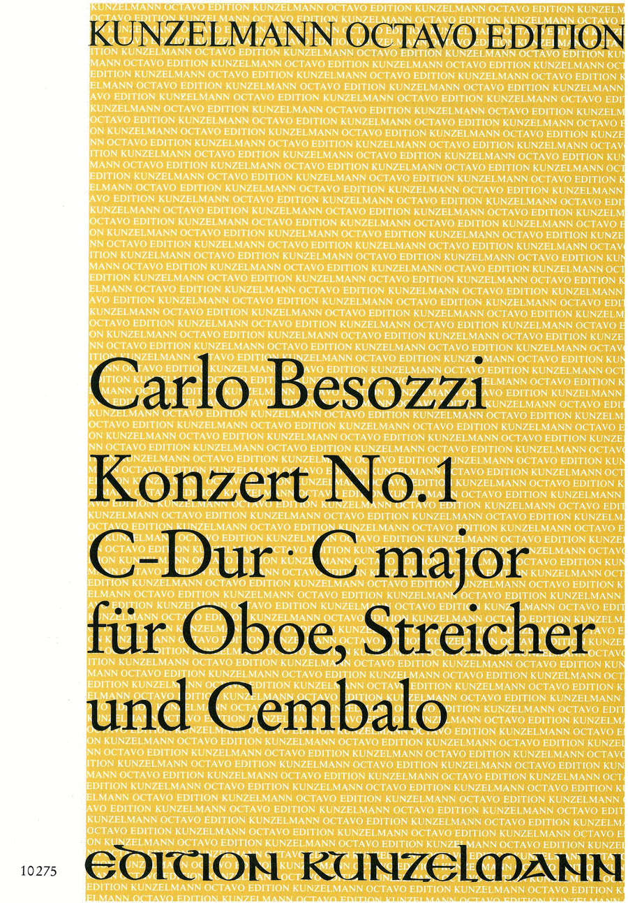 Concerto for oboe no. 1 String Orchestra scores gallery preview page 1
