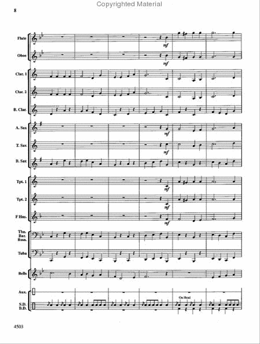 Antique Car Parade Antique Car Parade Concert Band scores gallery preview page 9