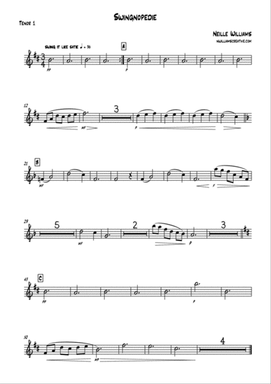 Swingnopedie Jazz Ensemble scores gallery preview page 6