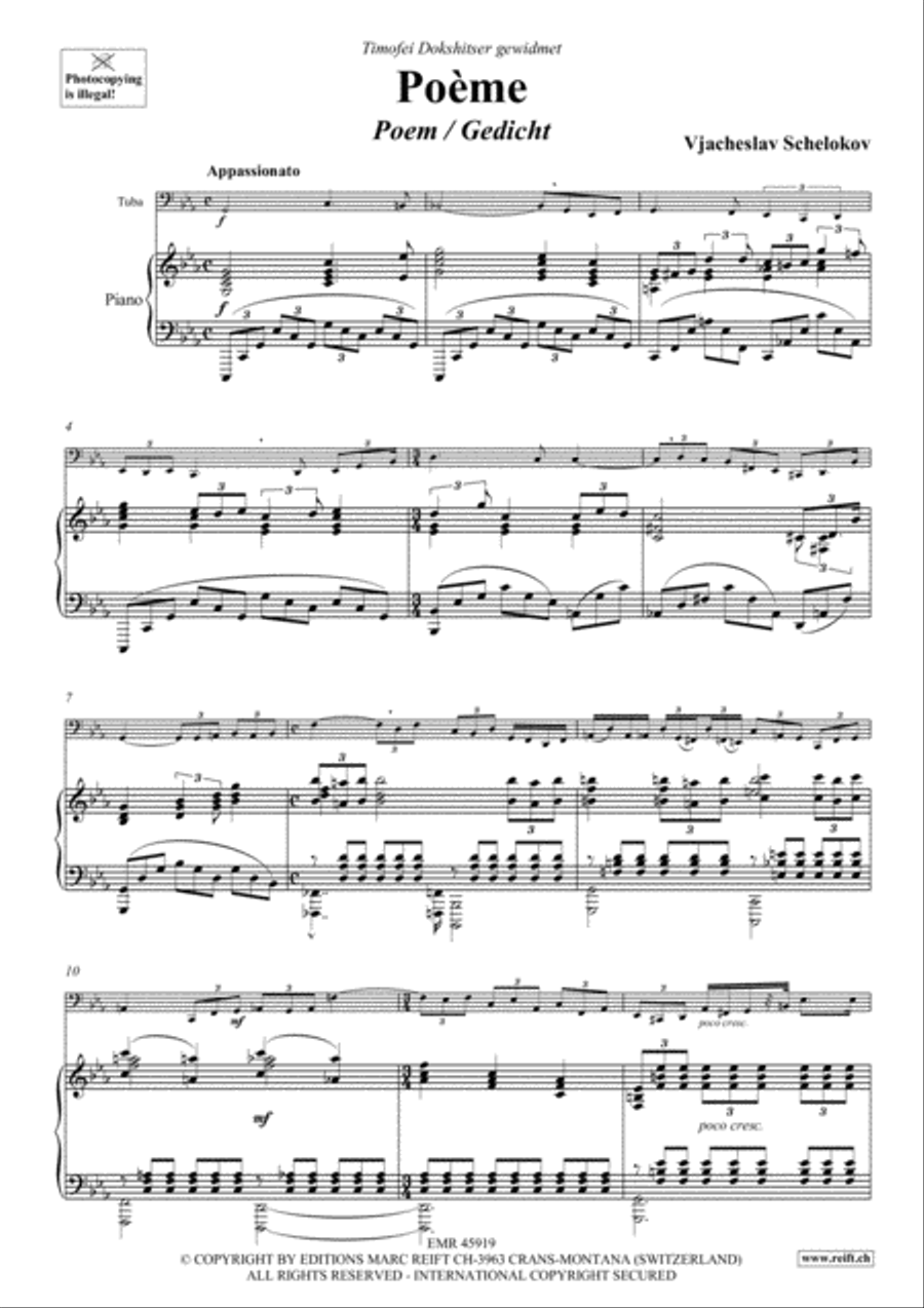 Poeme Tuba scores gallery preview page 4