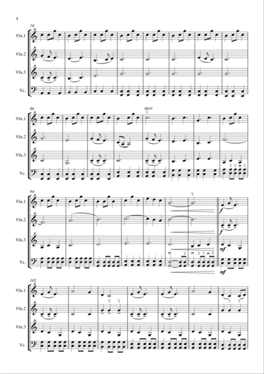 A Thousand Years String Quartet scores gallery preview page 5