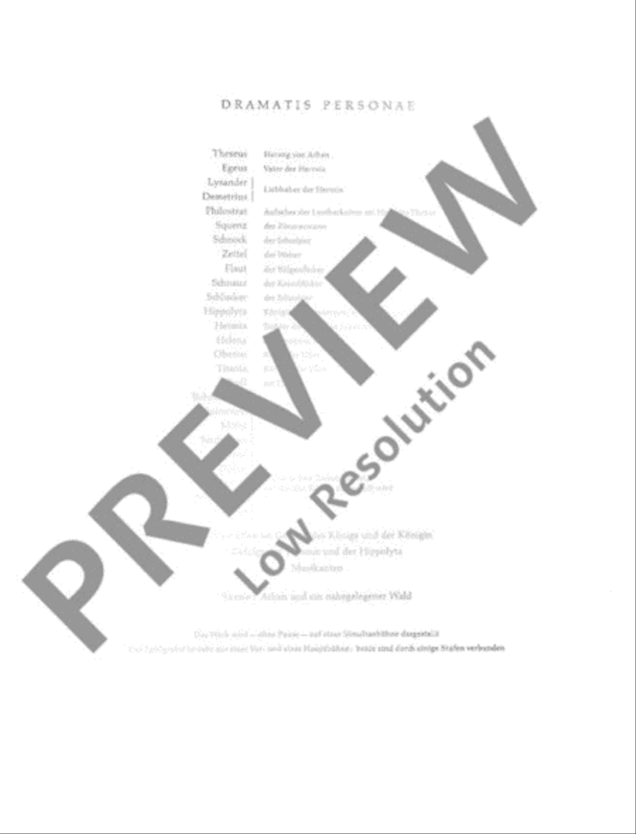 Ein Sommernachtstraum Choir scores gallery preview page 4