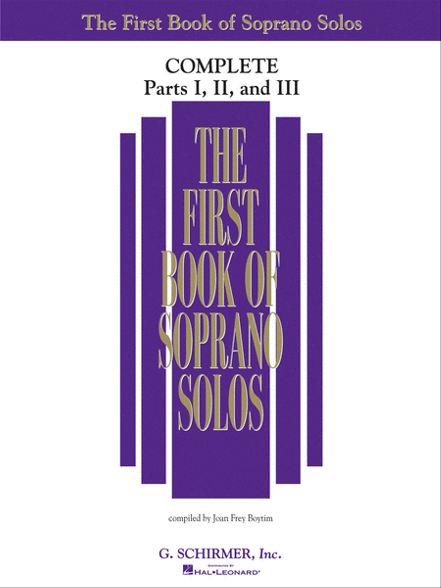 The First Book of Solos Complete – Parts I, II and III Voice scores gallery preview page 1