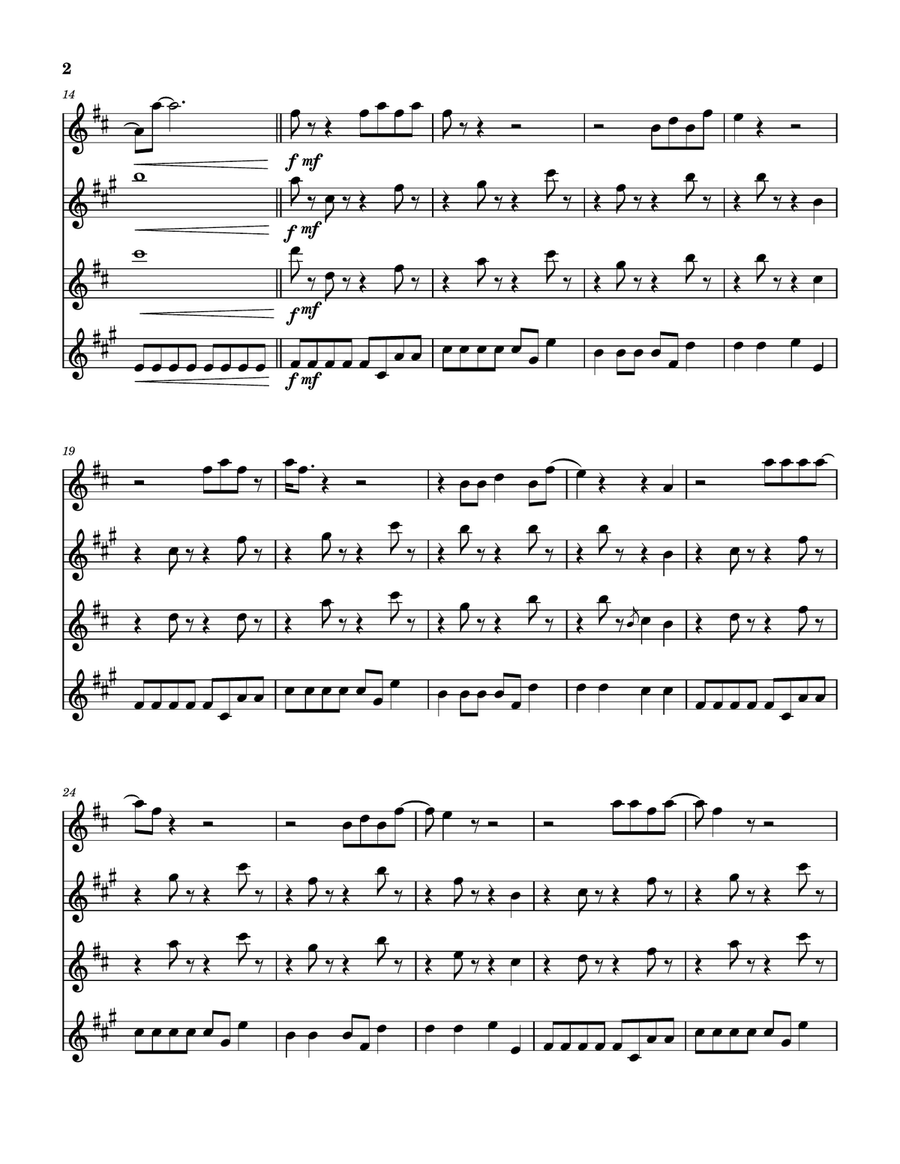 Burning For You Burning For You Saxophone Quartet scores gallery preview page 3