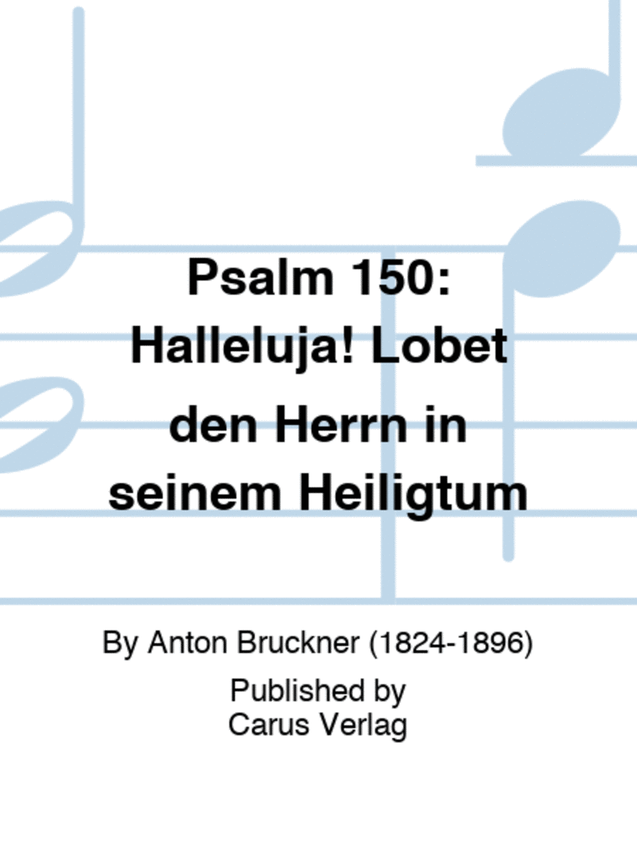 Psalm 150: Halleluja! Lobet den Herrn in seinem Heiligtum Divisi scores gallery preview page 1