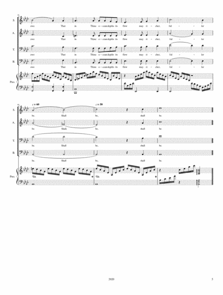 O Love That Will Not Let Me Go (SATB+ Piano) image number null