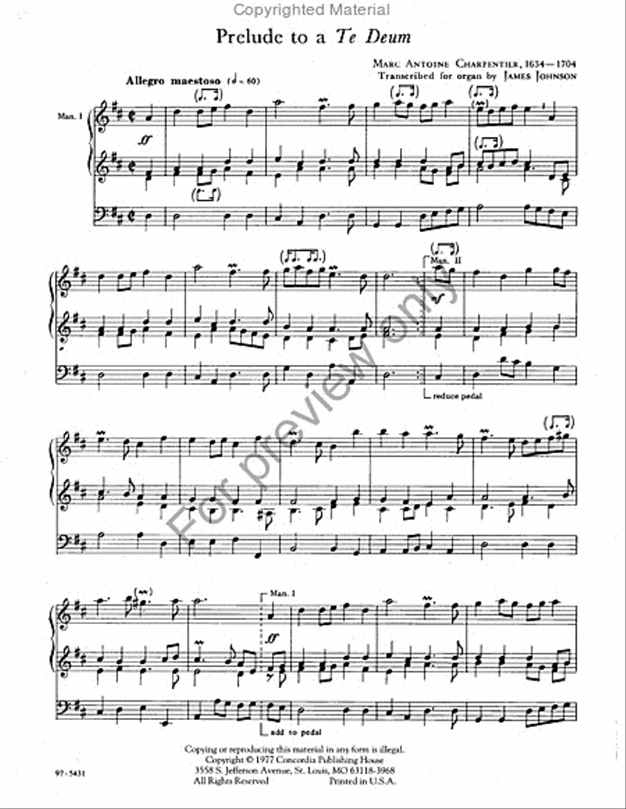 Prelude to a Te Deum Prelude to a Te Deum Organ scores gallery preview page 2