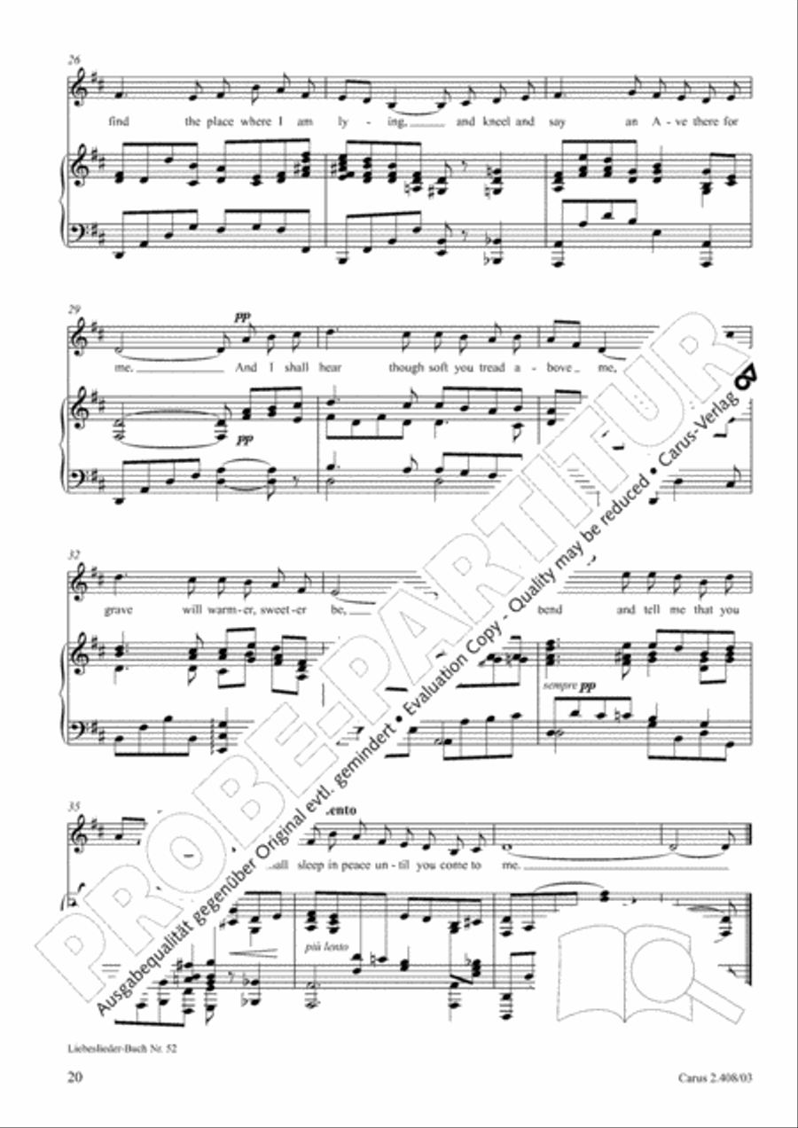 Love songs. Collection for voice & piano. 80 arrangements for weddings and celebrations Voice scores gallery preview page 14