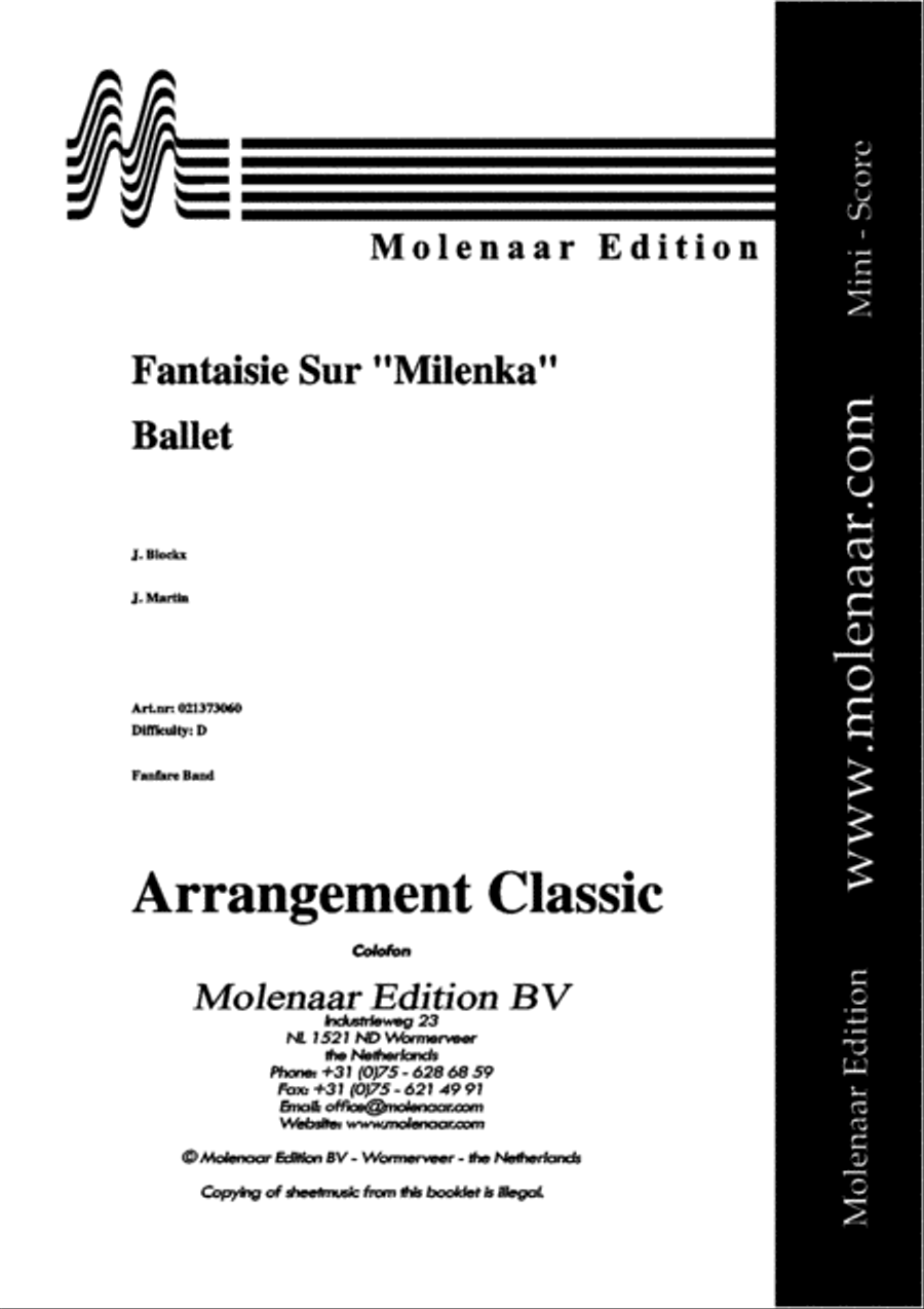 Fantaisie Sur 'Milenka' Fanfare Band scores gallery preview page 2