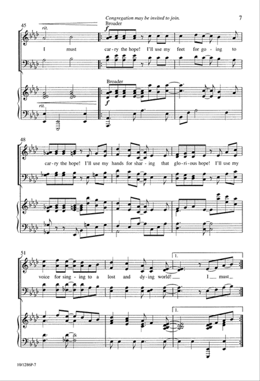 Carry the Hope 4-Part scores gallery preview page 7