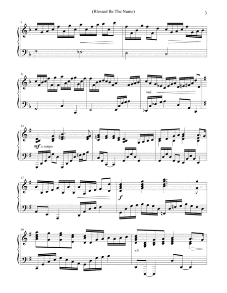 Blessed Be The Name (Piano Hymn Arrangement) image number null