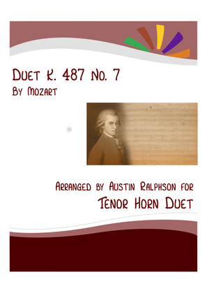 Mozart K. 487 No. 7 - tenor horn duet