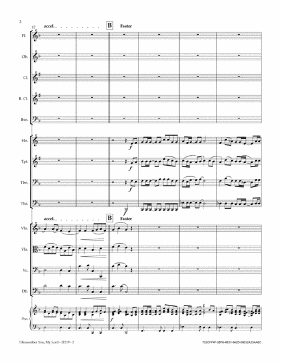 I Remember You, My Lord Full Orchestra scores gallery preview page 4