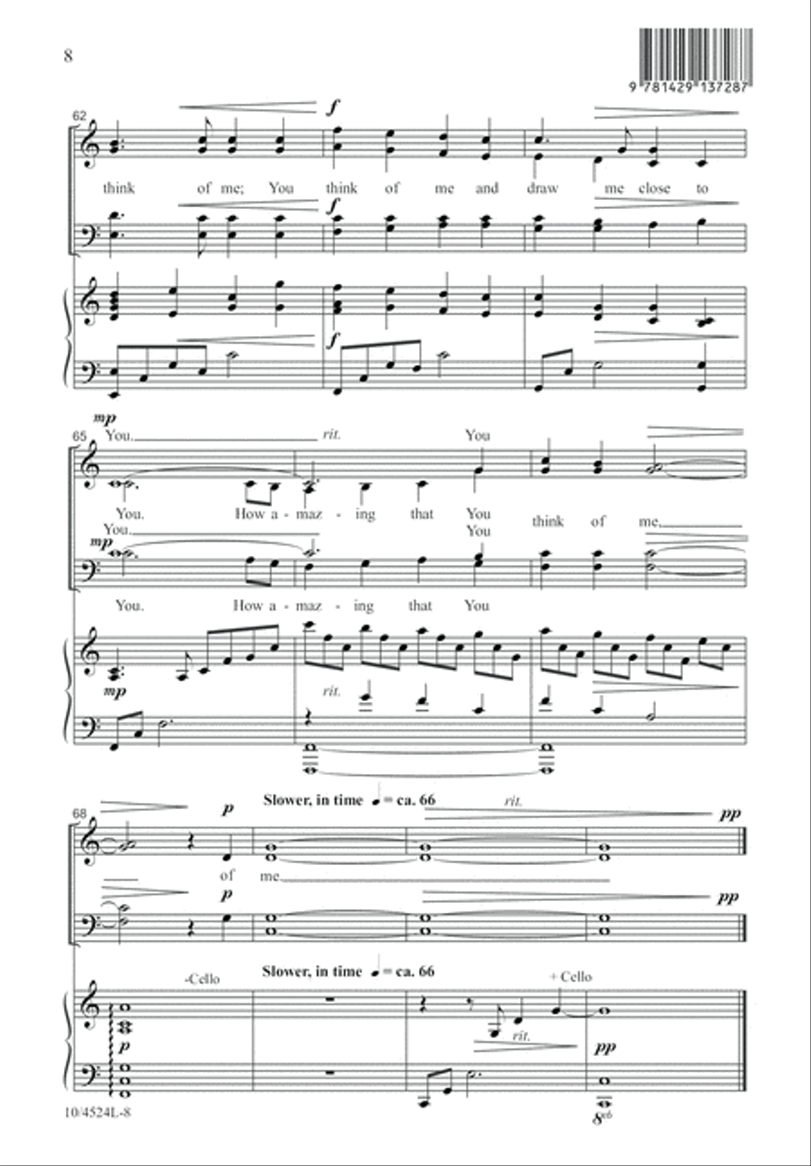 You Think of Me You Think of Me 4-Part scores gallery preview page 9