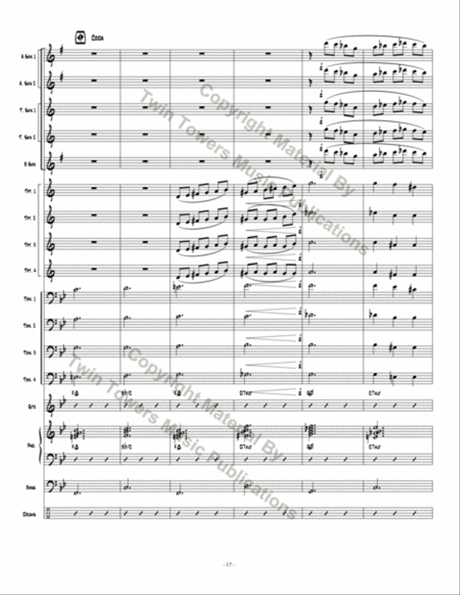 Pthalo Blue Pthalo Blue Jazz Ensemble scores gallery preview page 18