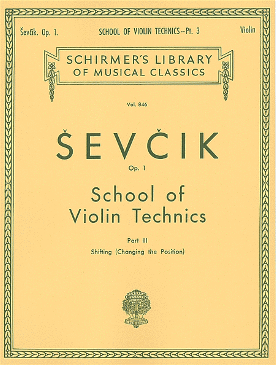 School of Violin Technics, Op. 1 - Book 3 Violin scores gallery preview page 1