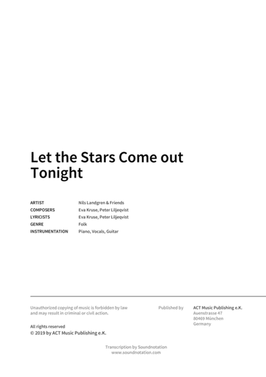Let the Stars Come out Tonight image number null