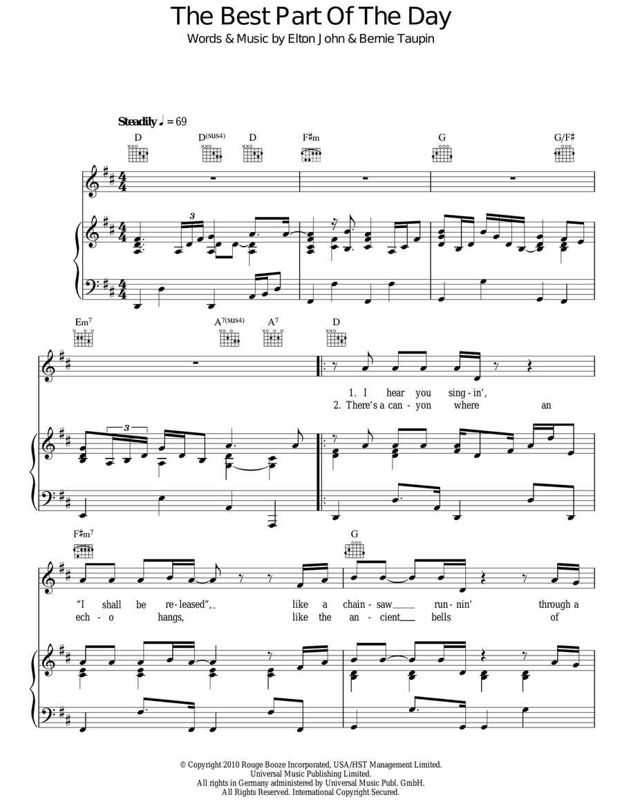 The Best Part Of The Day Acoustic Guitar scores gallery preview page 1