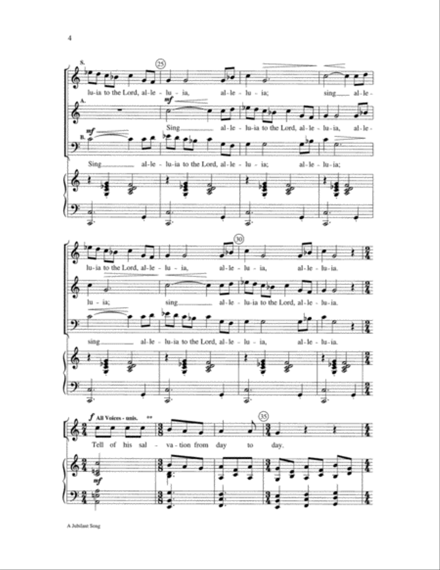 A Jubilant Song A Jubilant Song SSA scores gallery preview page 5