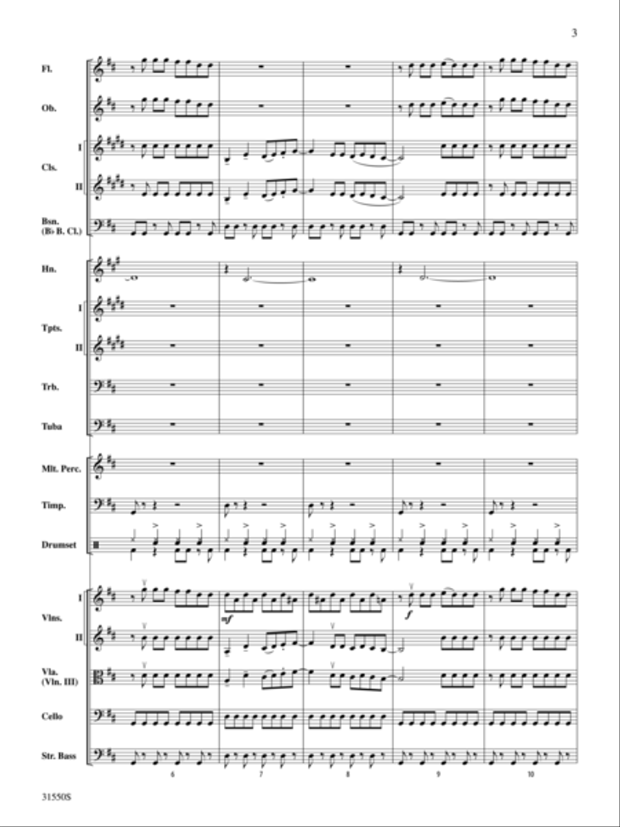Selections from Mamma Mia (score only) Full Orchestra scores gallery preview page 3