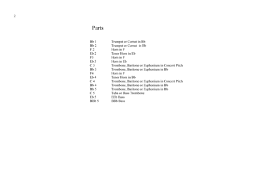 Stop The Cavalry Brass Ensemble scores gallery preview page 2