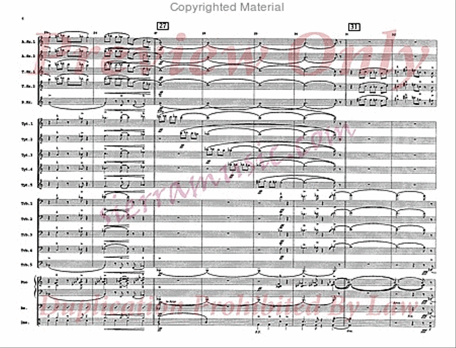 The Rise And Fall of a Short Fugue Jazz Ensemble scores gallery preview page 5