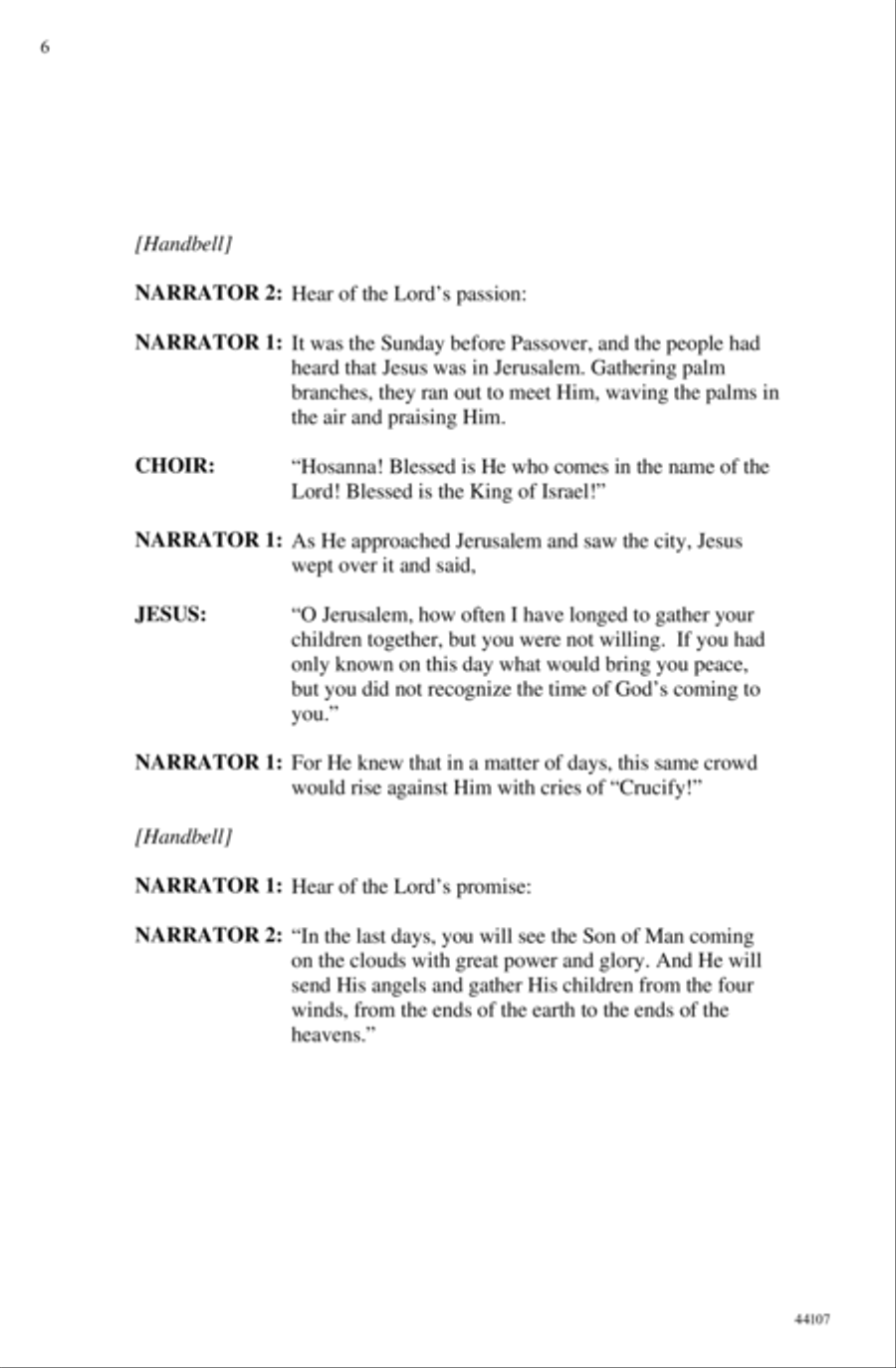The Passion and the Promise 4-Part scores gallery preview page 6