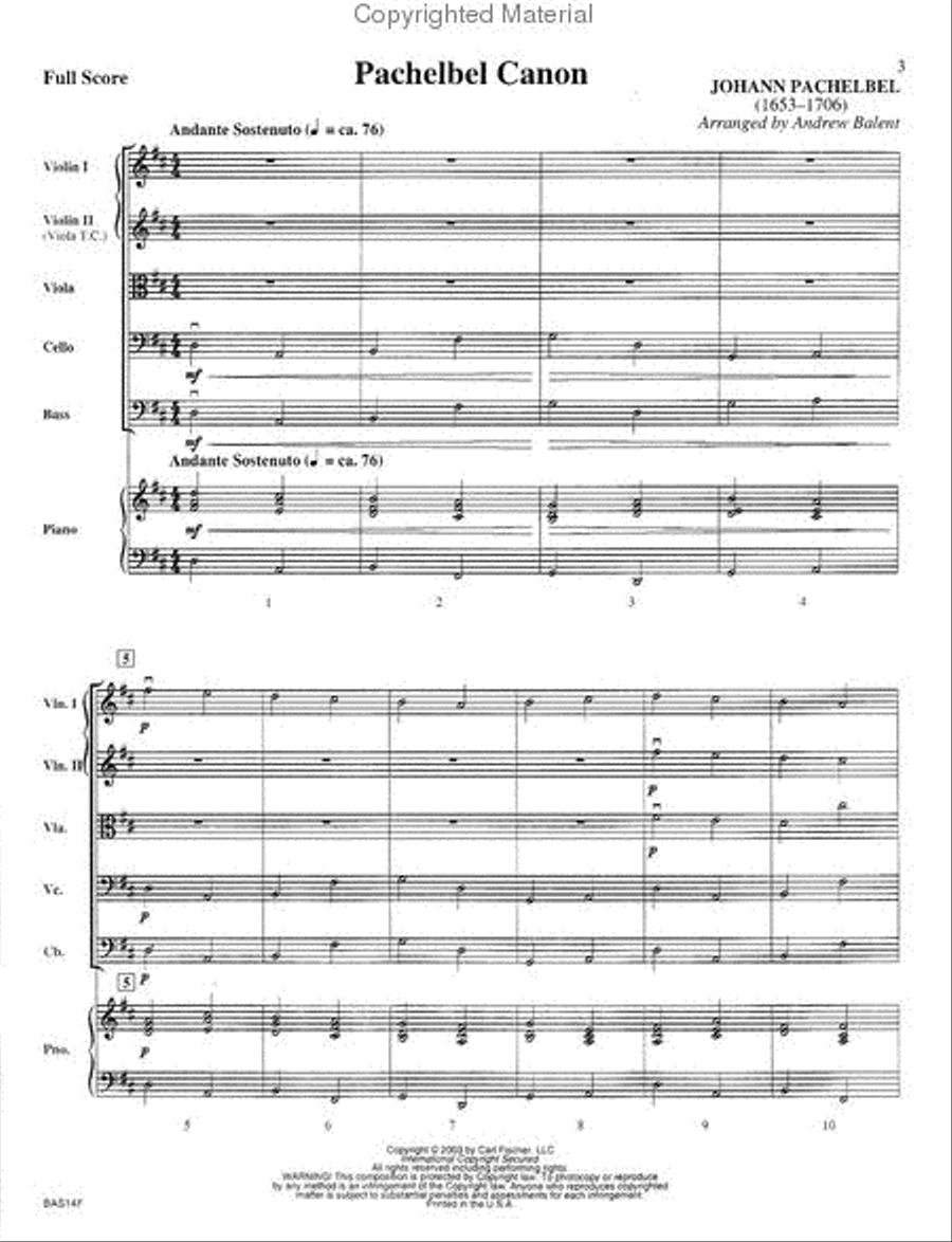 Pachelbel Canon