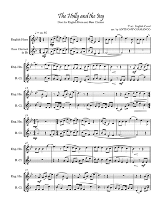 The Holly and the Ivy (Duet for English Horn and Bass Clarinet)
