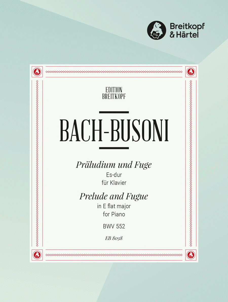 Prelude and Fugue in E flat major BWV 552 Piano Solo scores gallery preview page 1