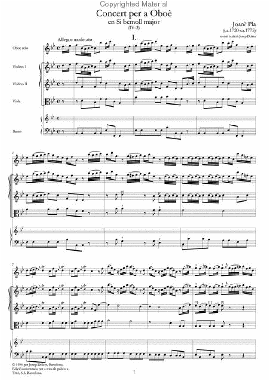 Concert per a flauta en Si bemol major Flute scores gallery preview page 2