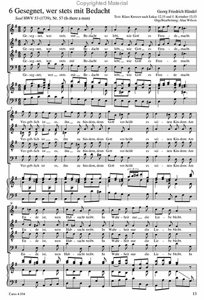 Chorbuch Handel