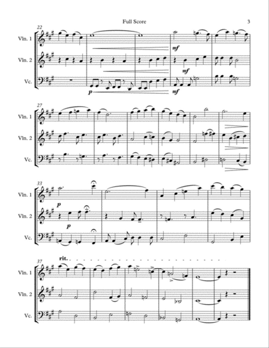 April Love String Trio scores gallery preview page 3