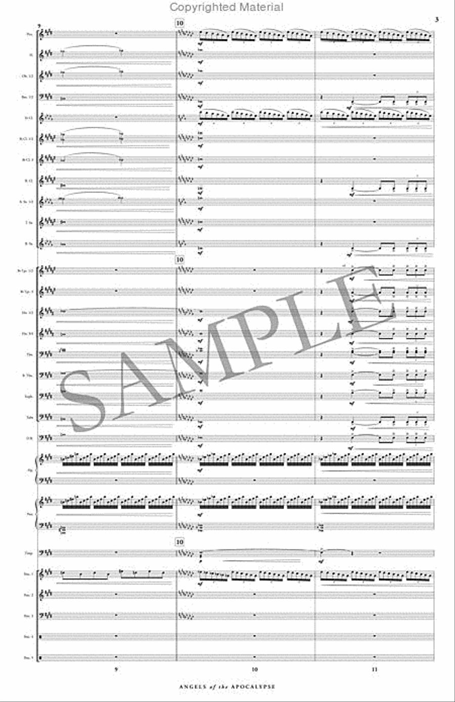 Angels of the Apocalypse Angels of the Apocalypse Concert Band scores gallery preview page 4